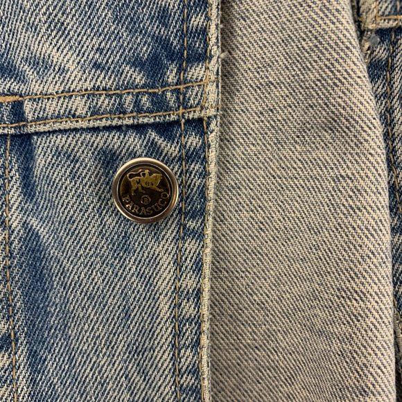 Vintage Parasuco Denim Jean Jacket 1980's "In Denim We Trust" - Medium - Picture 11 of 15